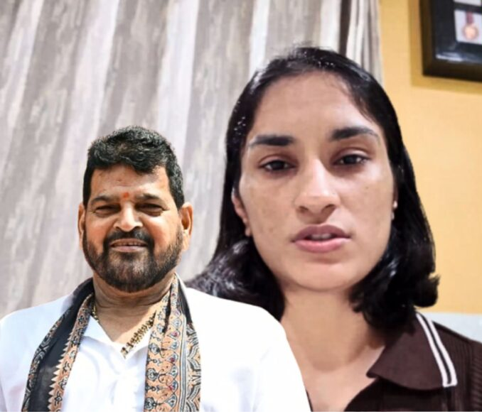 विनेश फोगाट ने लगाए बृजभूषण शरण पर गंभीर आरोप, टूर्नामेंट में भाग लेने पर उठाए सवाल