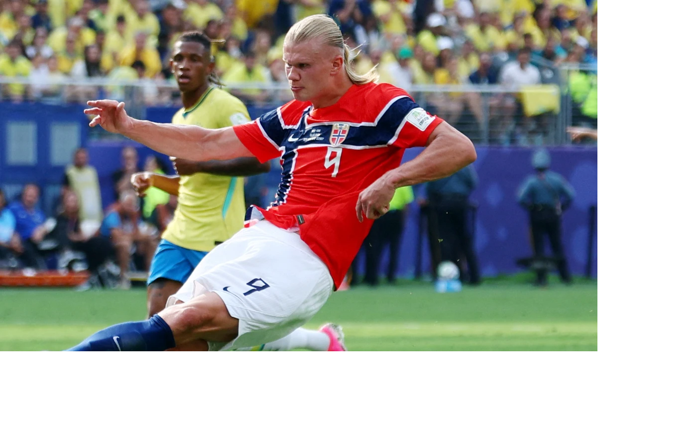 Haaland ने दो गोल करके Brazil को बाहर किया, Norway को पहली बार क्वार्टर फाइनल में पहुंचाया