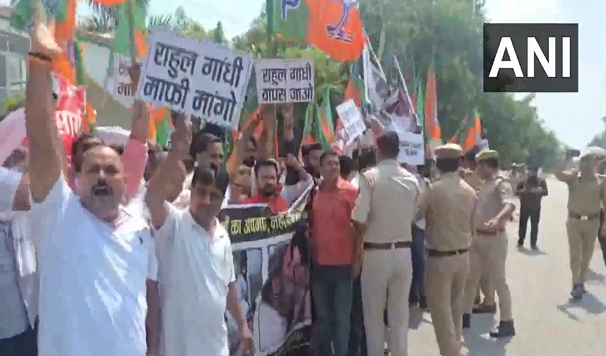 रायबरेली में राहुल गांधी के दौरे पर सियासी बवाल, BJP कार्यकर्ताओं ने घेरा, योगी के मंत्री दिनेश प्रताप सिंह ने रोका काफिला