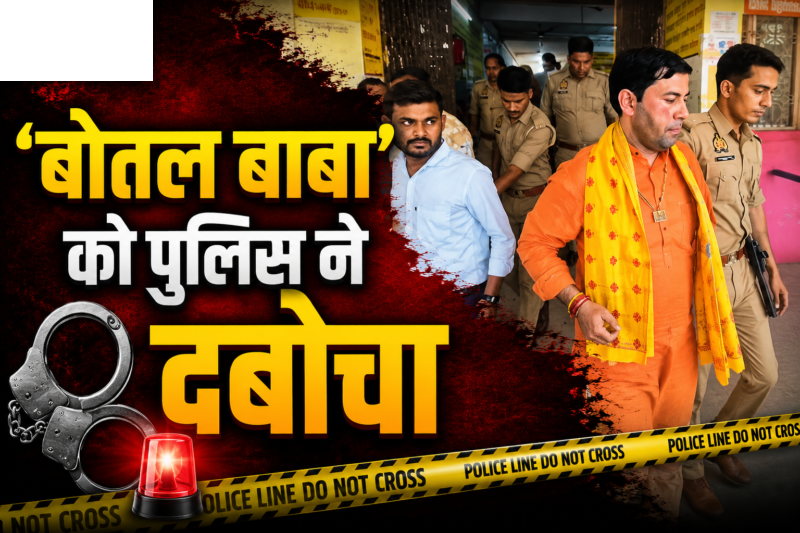 फूंक मारकर इलाज करने वाले ‘बोतल बाबा’ को पुलिस ने दबोचा, गुर्गा भी चढ़ा हत्थे
