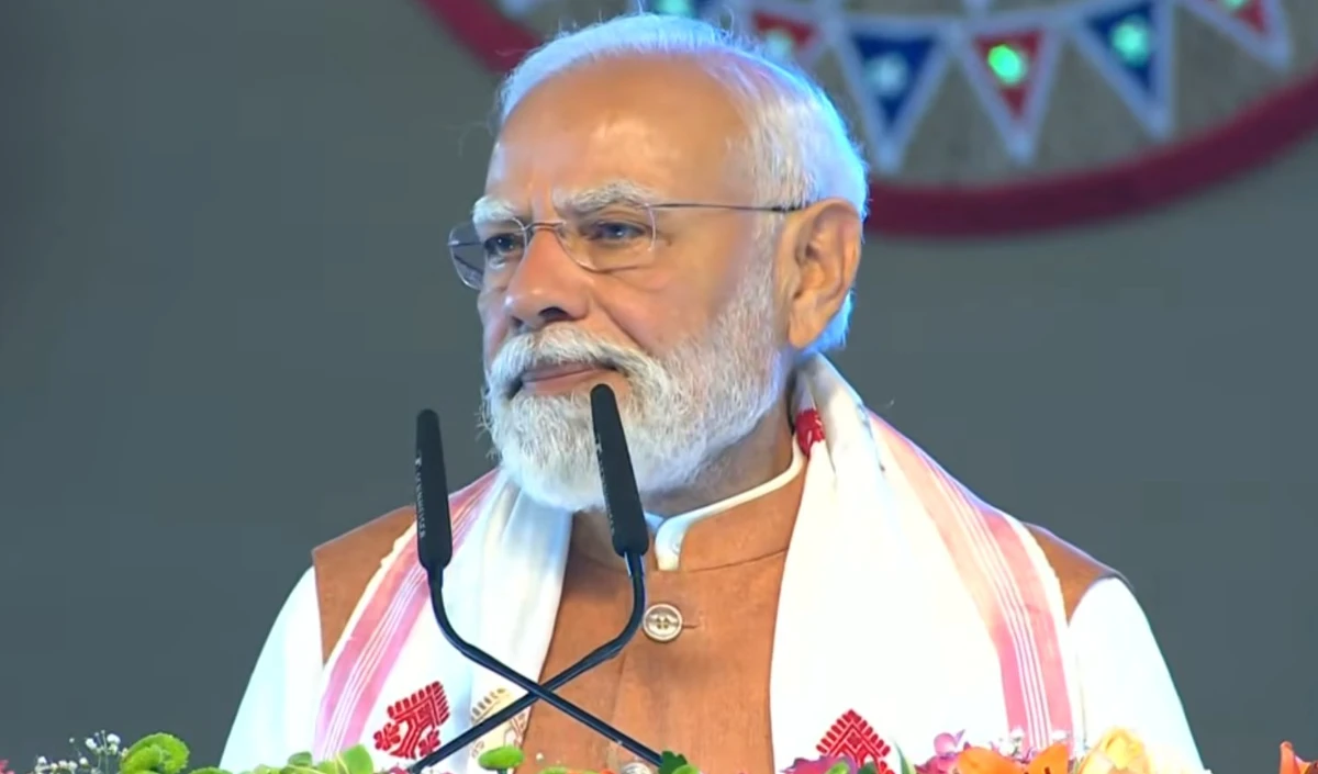 असम में बोले PM Modi, ब्रह्मपुत्र की तरह डबल इंजन वाली सरकार के नेतृत्व में निर्बाध रूप से बह रही विकास की धारा