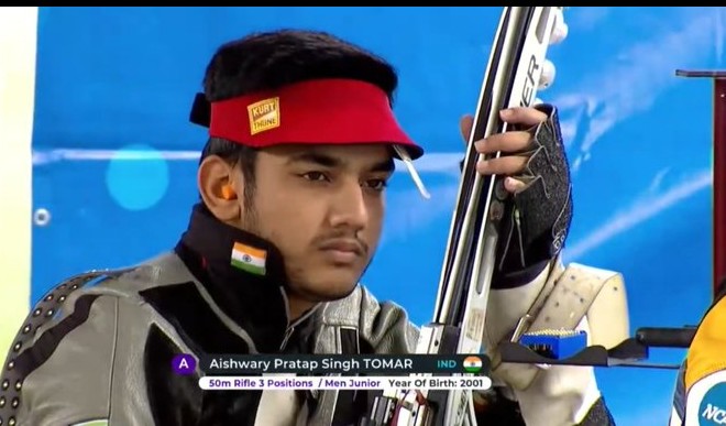 भारतीय शूटर्स का कमाल, ऐश्वर्य प्रताप सिंह तोमर ने बनाया विश्व रिकॉर्ड; जीता गोल्ड मेडल