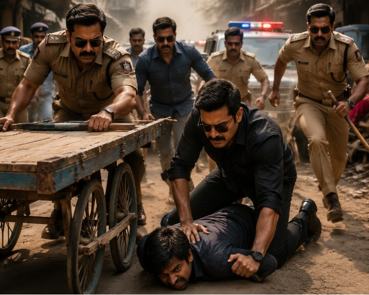 पुलिस का फिल्मी एक्शन, ठेले वाले की एक्टिंग और गिरफ्त में बीमारी का नाटक कर रहा बदमाश