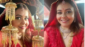 Devoleena Bhattacharjee Marriage: मास्‍क लगाकर दुल्‍हन बनीं देवोलीना, पर सीक्रेट दूल्‍हे का द‍िखा बस हाथ