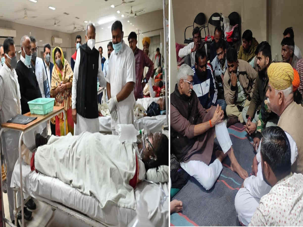 जोधपुर: गैस सिलेंडर ब्लास्ट; मृतकों की संख्या 8 तक पहुंची, गहलोत और शेखावत अस्पताल पहुंचे