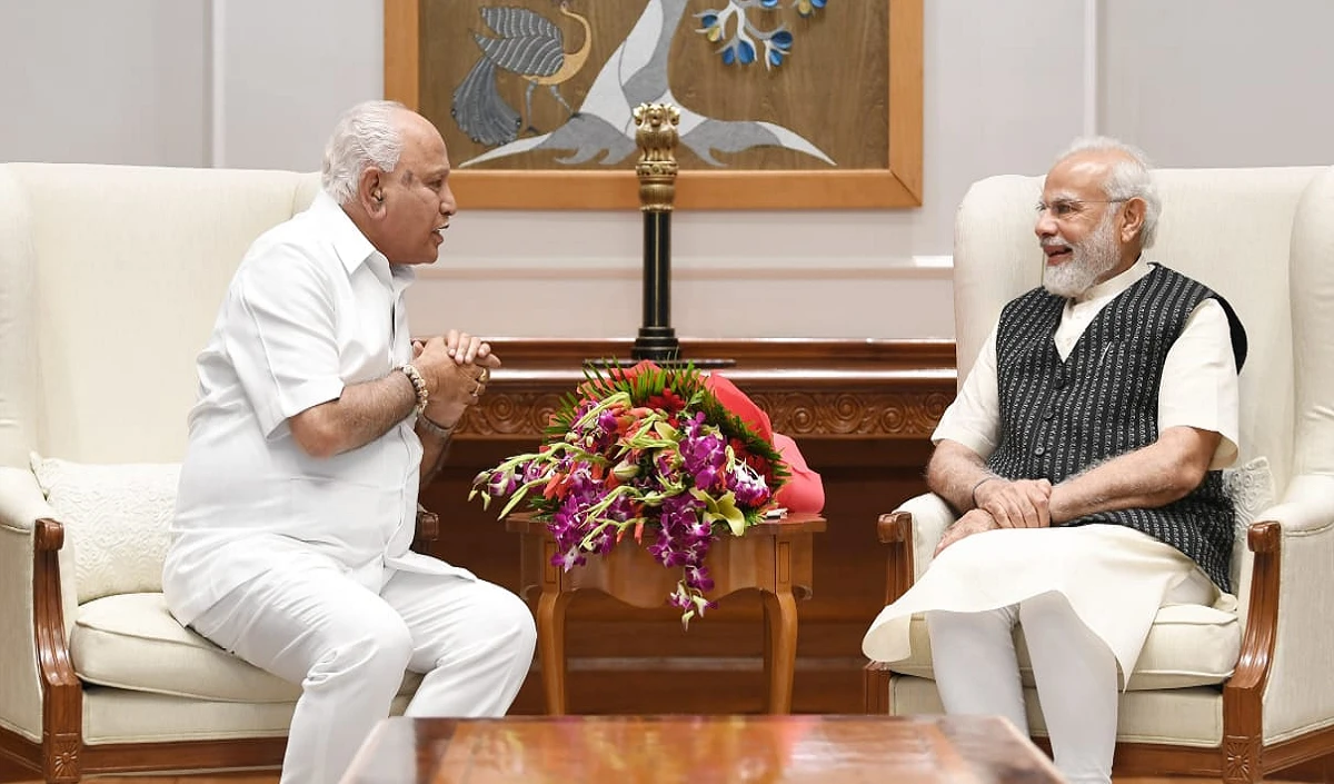 बीएस येदियुरप्पा ने PM मोदी से की मुलाकात