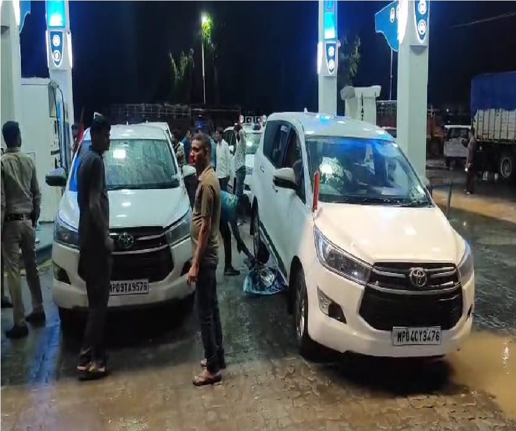 सीएम काफिले की गाड़ियों में भरा पानी मिला डीजल, 19 कारों को धकेलना पड़ा, पेट्रोल पंप सील