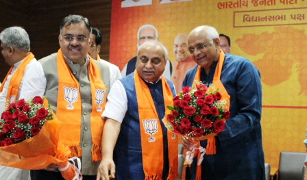 गुजरात के 17वें सीएम आज शपथ लेंगे भूपेंद्र पटेल समारोह में शामिल होंगे अमित शाह