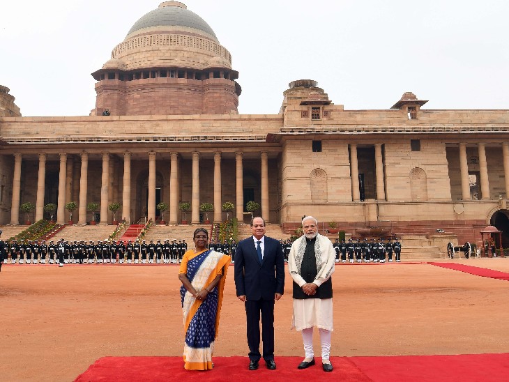 नई दिल्ली:PM मोदी ने मिस्र के राष्ट्रपति के साथ बैठक की,कहा- भारत-मिस्र विश्व की सबसे पुरानी सभ्यता, आतंकवाद के मुद्दे पर हम साथ हैं