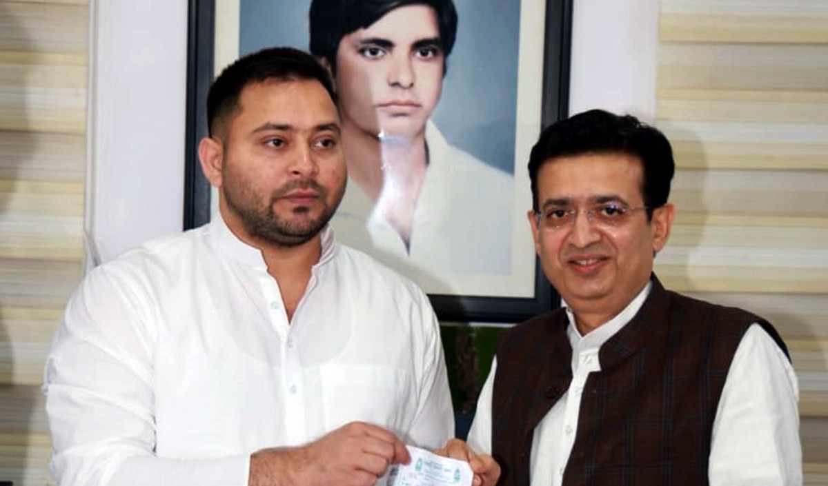 बिहार में कांग्रेस को झटका ऋषि मिश्रा राजद में हुए शामिल