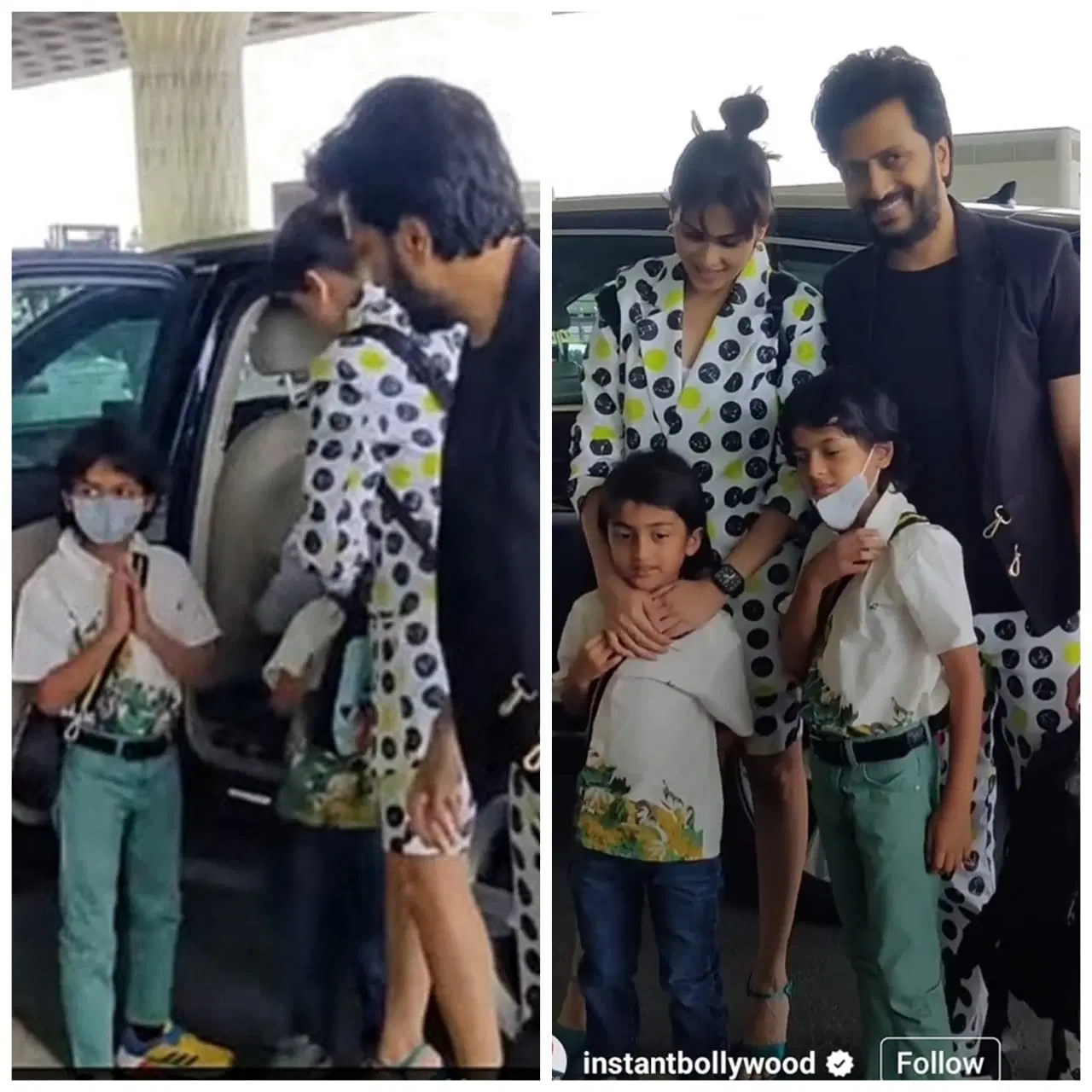 New Delhi: जेनेलिया- रितेश के बच्चों ने पैपराजी को देख किया नमस्ते, एक साथ एयरपोर्ट पर स्पॉट हुई पूरी फैमिली, फैंस बोले- कितने अच्छे संस्कार दिए हैं