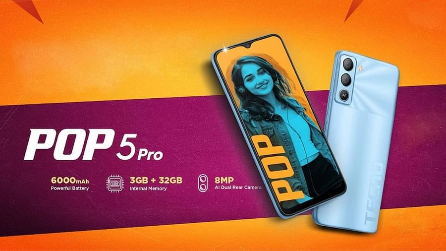 6000mAh बैटरी के साथ भारत में लॉन्च हुआ Tecno Pop 5 Pro कीमत 9000 रुपये से कम